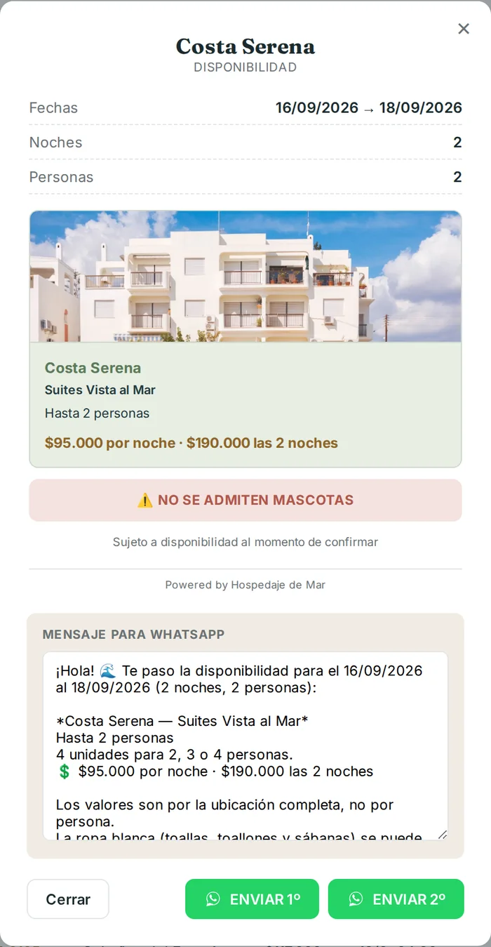 Ticket de disponibilidad