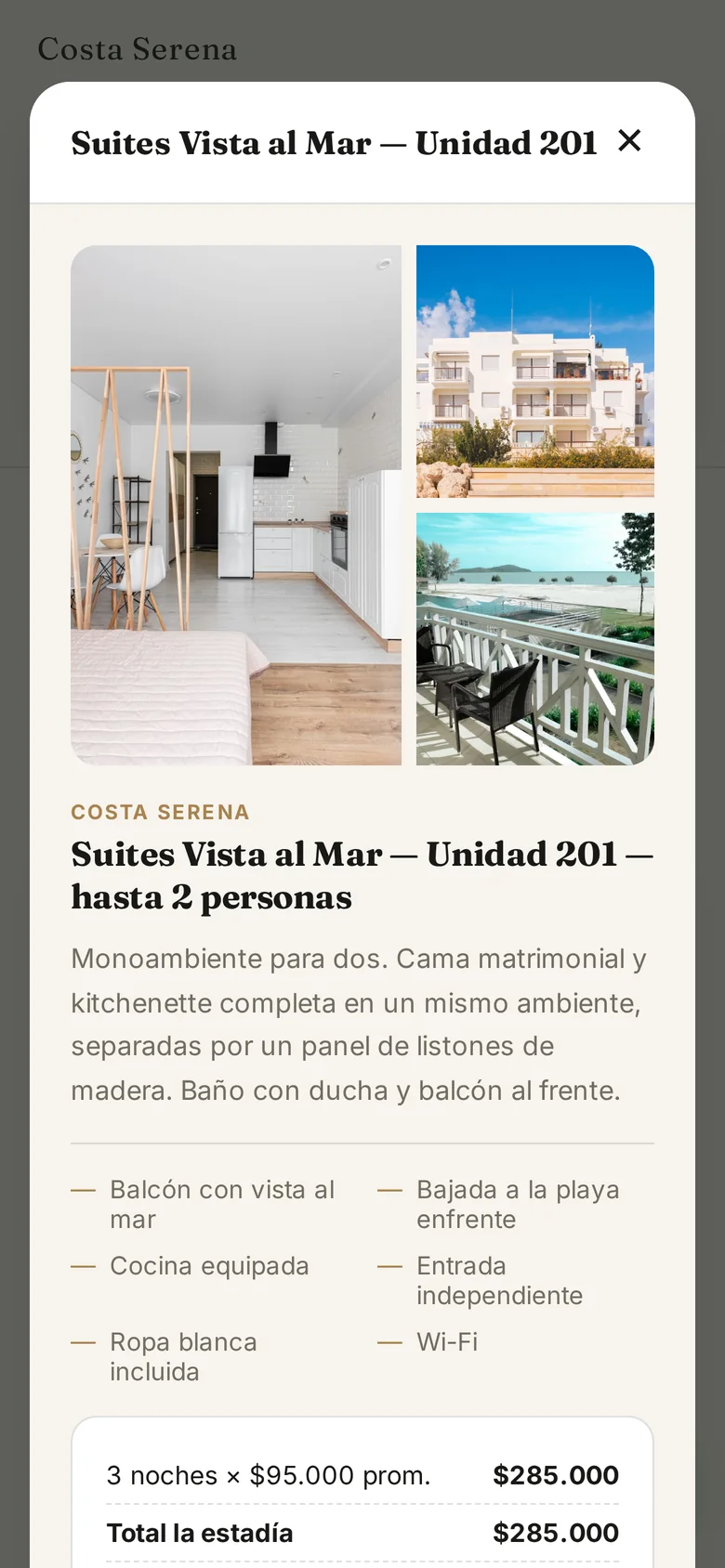 Detalle de la unidad